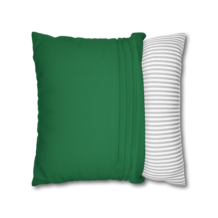 "Learn" Acrostic Poem Pillow Cover from "Learn, Lead, Believe" Collection - Green