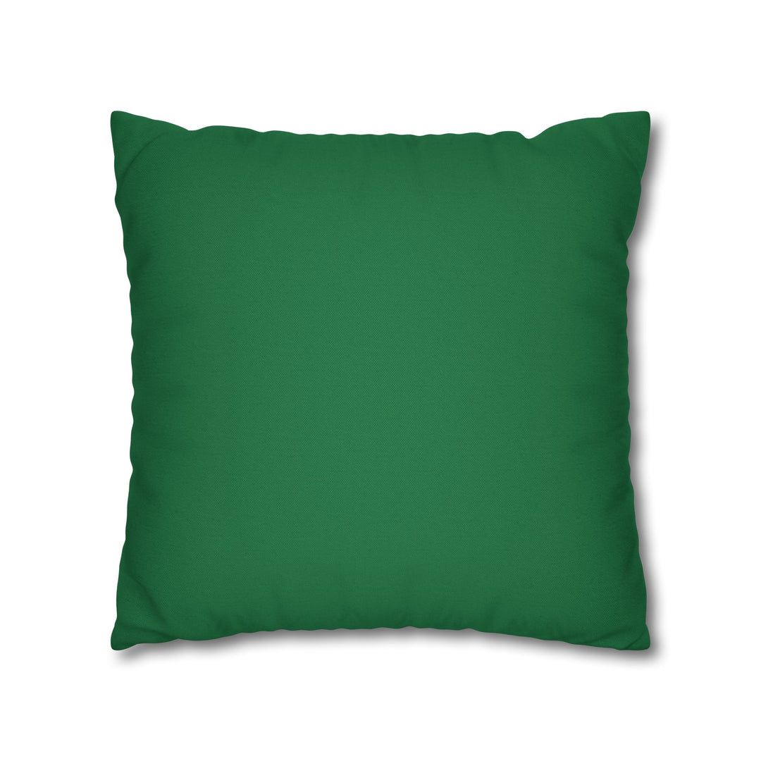 "Learn" Acrostic Poem Pillow Cover from "Learn, Lead, Believe" Collection - Green
