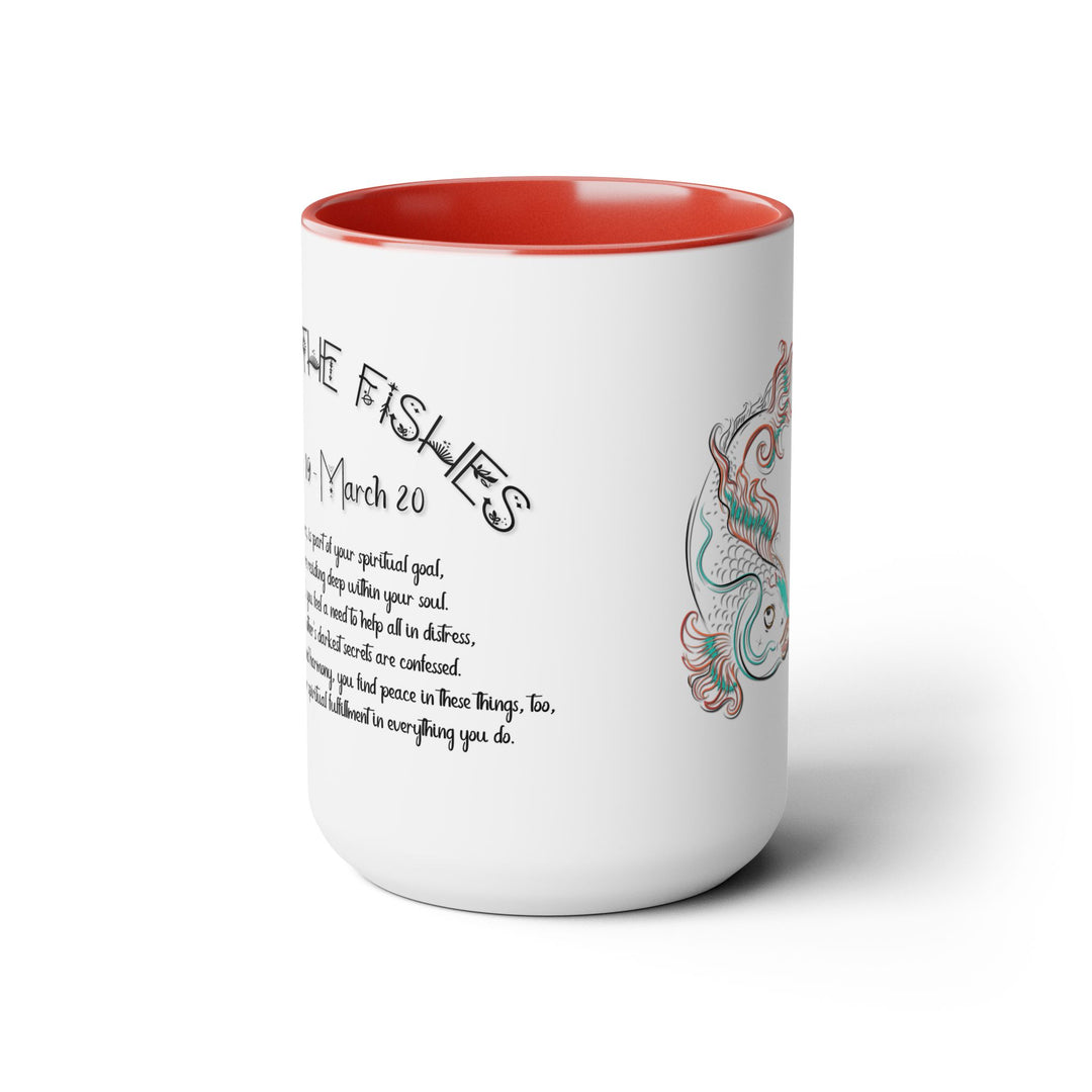 Pisces Two-Tone Coffee Mugs - 15oz