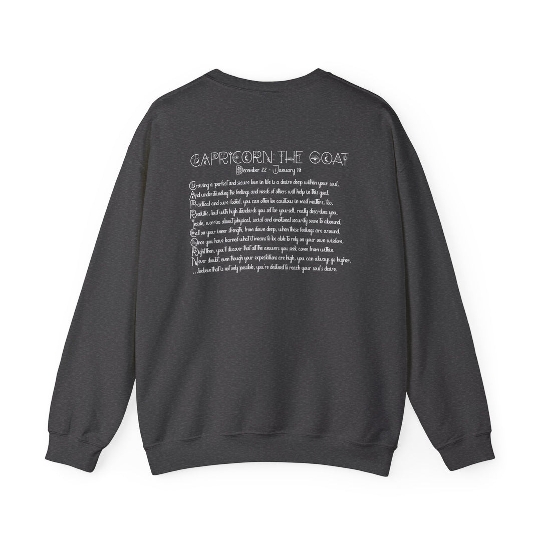 Capricorn Acrostic Poem Astrology Sweatshirt - Unisex