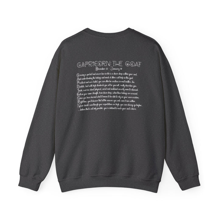 Capricorn Acrostic Poem Astrology Sweatshirt - Unisex