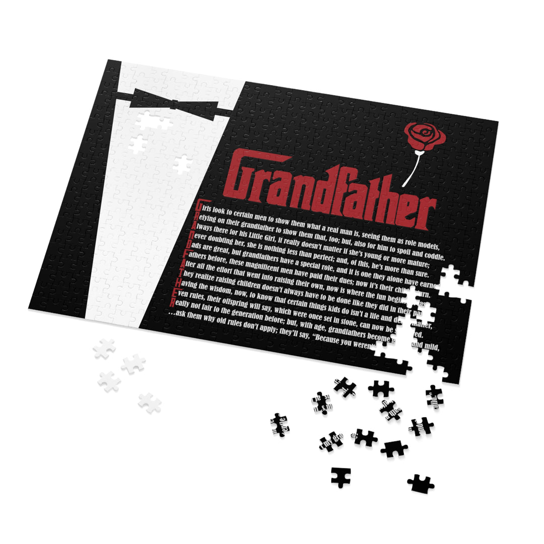 Grandfather Acrostic Poem Jigsaw Puzzle - Tin Box