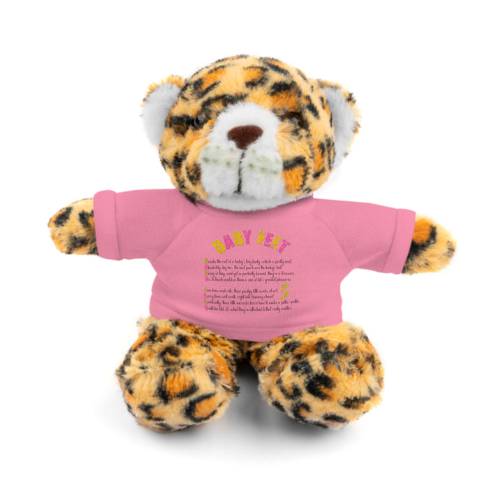 Baby Feet Acrostic Poem Stuffed Animals with Tee - Baby Feet - Gold Footprints