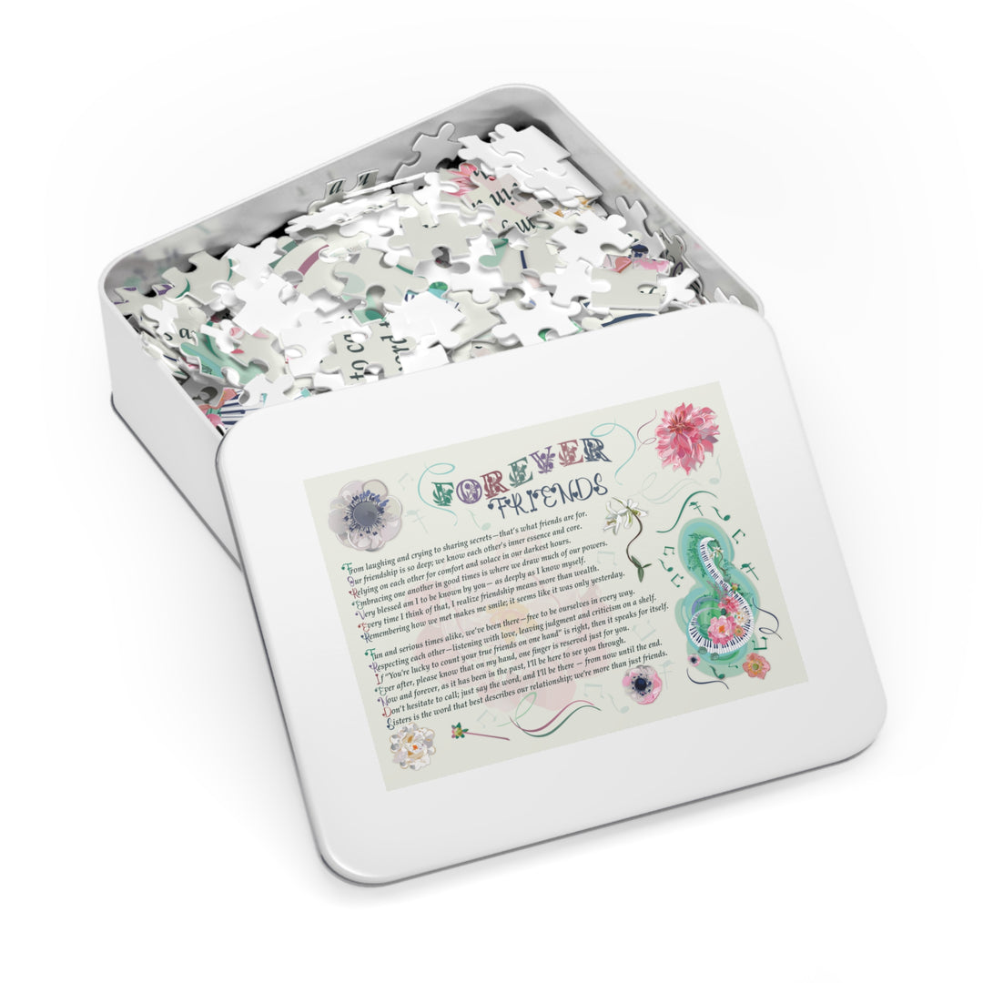 Forever Friends Acrostic Poem Puzzle - Musical - Tin Box