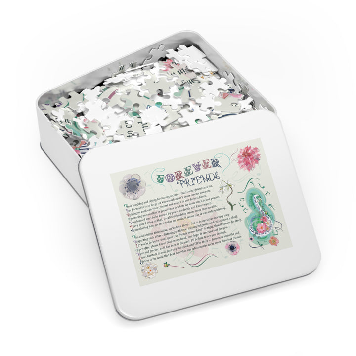 Forever Friends Acrostic Poem Puzzle - Musical - Tin Box