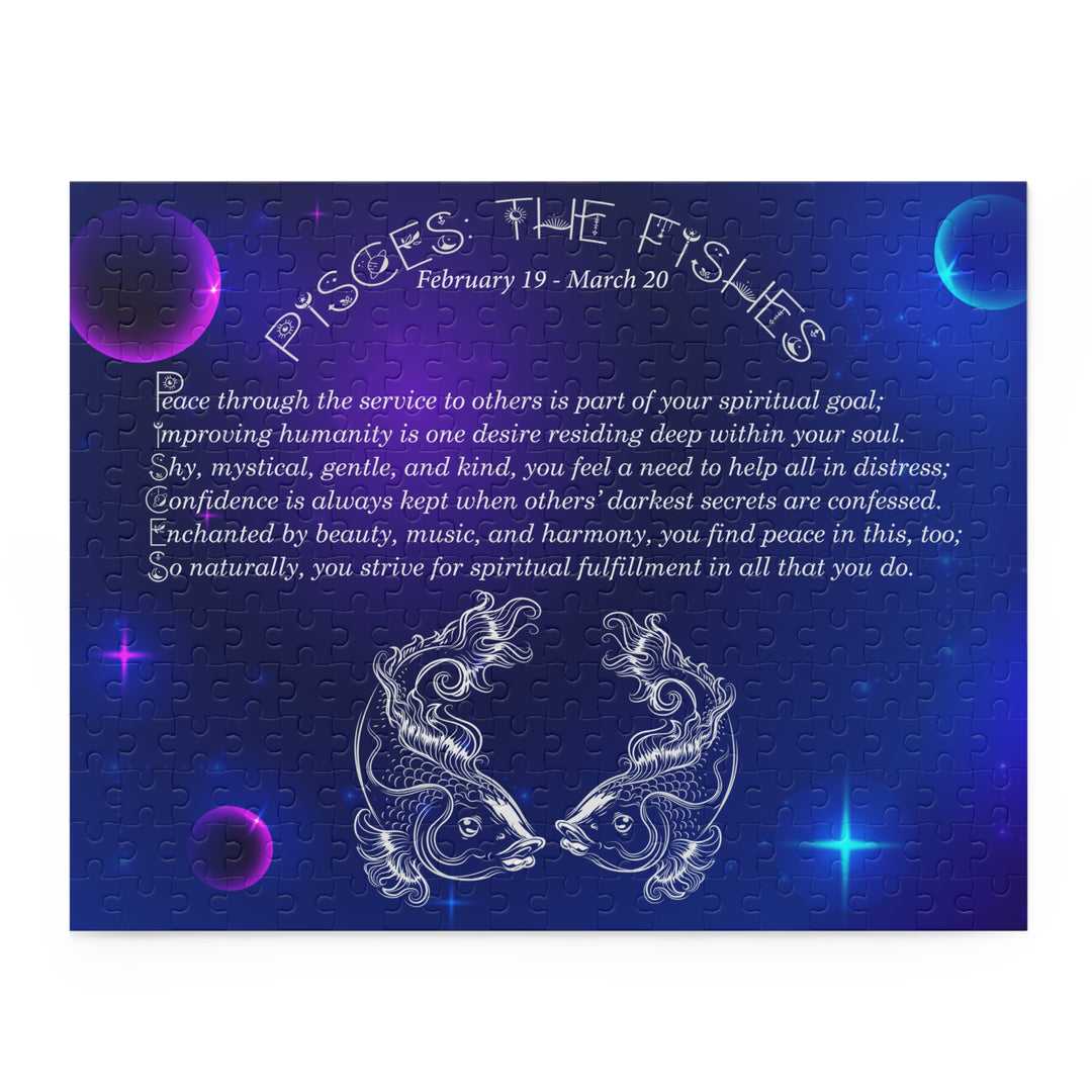 Pisces Acrostic Poem Puzzle