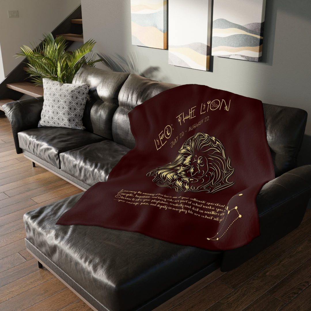Leo Velveteen Microfiber Blanket (Two-sided print)