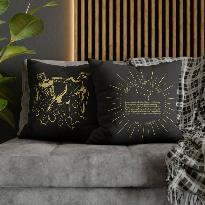 Written in the Stars Pillowcase/Cover Spelling Out "Gemini"