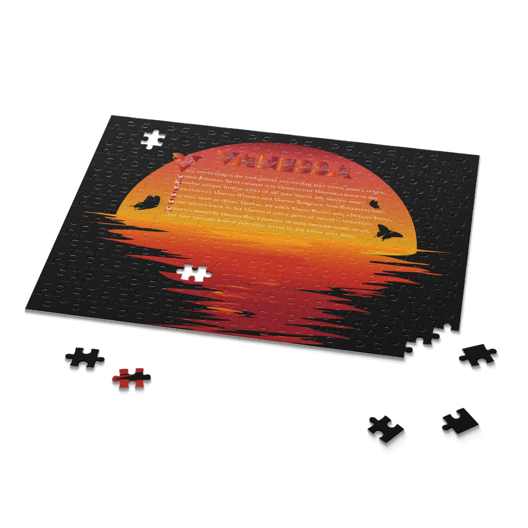 Namesakes Acrostic Poem Name Puzzle - Sunset-Butterflies