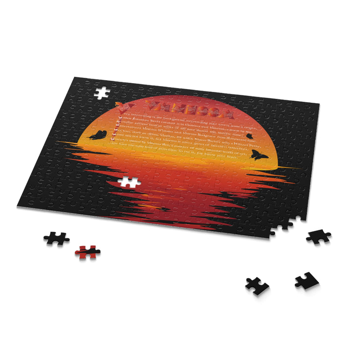 Namesakes Acrostic Poem Name Puzzle - Sunset-Butterflies