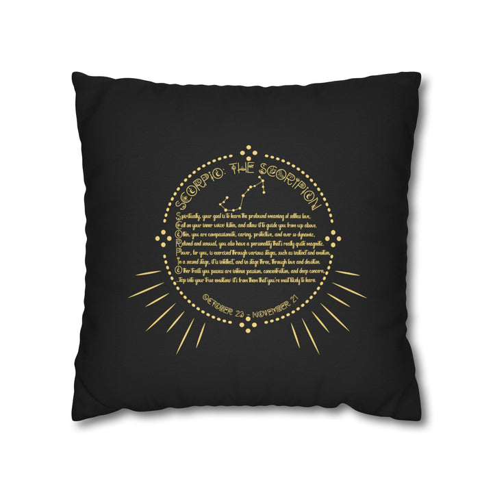 Written in the Stars Pillowcase/Cover Spelling Out "Scorpio"