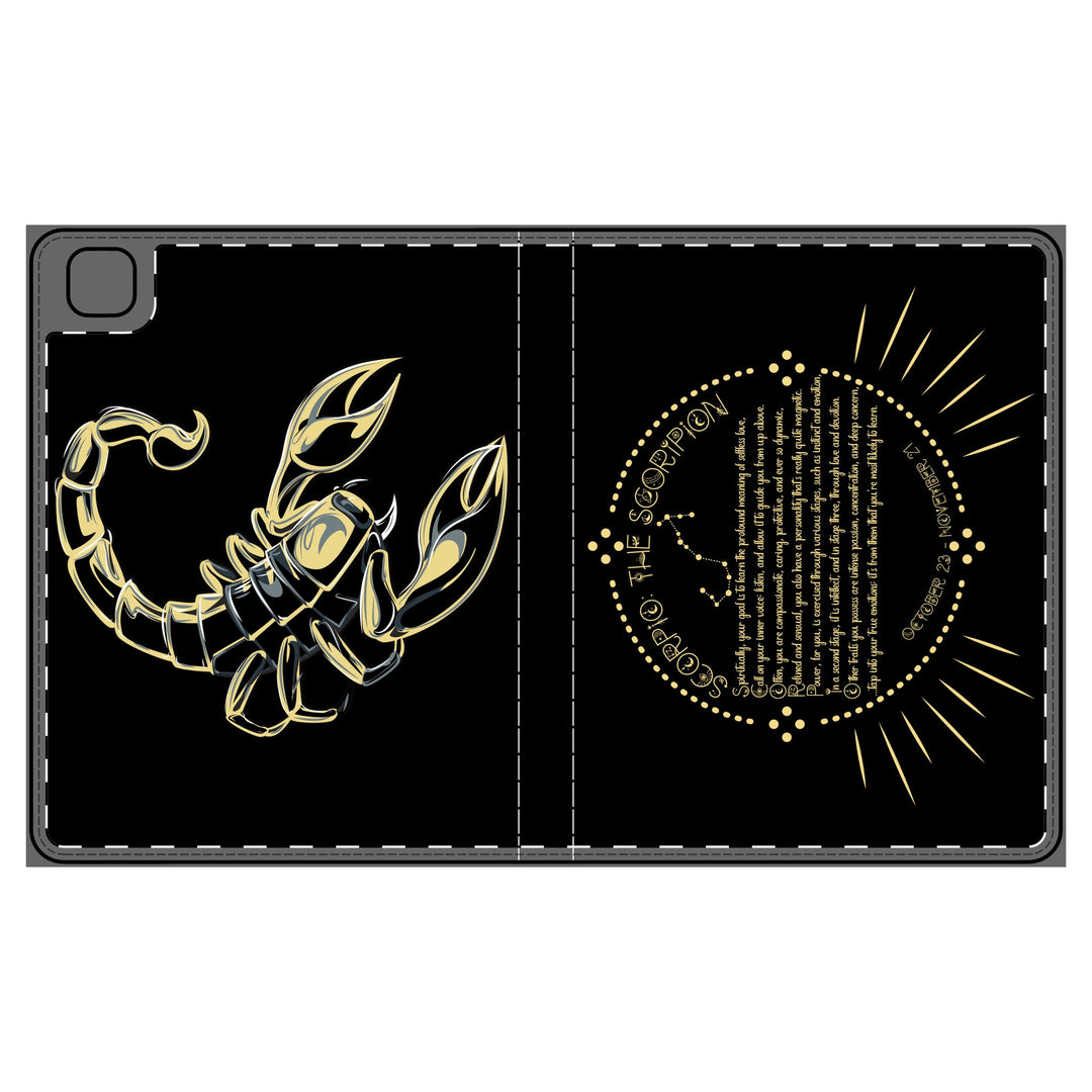 Scorpio Acrostic Poem Elegant Tablet Folio Case