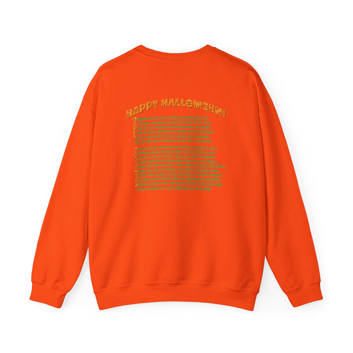 Happy Halloween Acrostic Poem Sweatshirt -  Old Witch