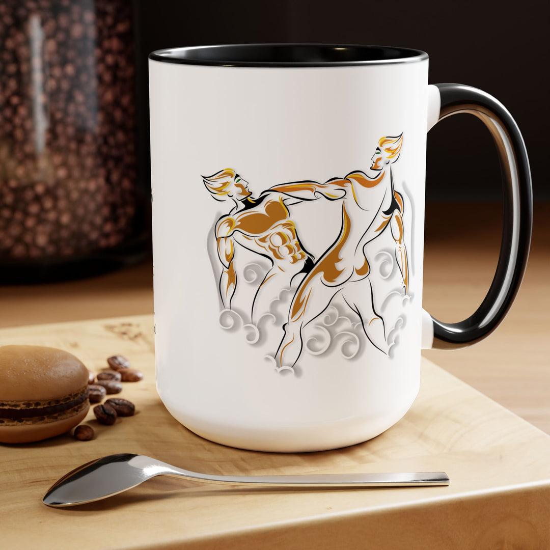 Gemini Two-Tone Coffee Mugs - 15oz