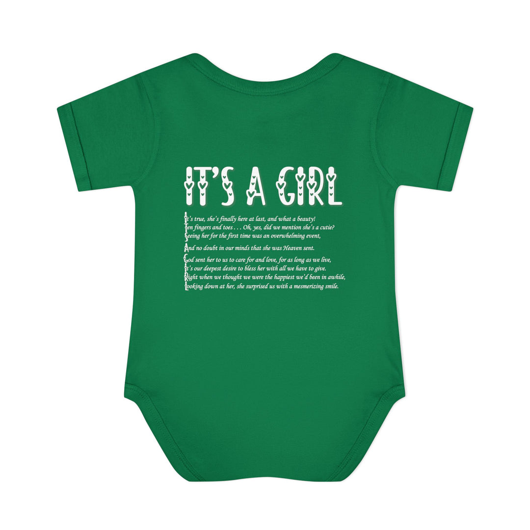 It's a Girl Acrostic Poem Baby Bodysuit - Ducky Design