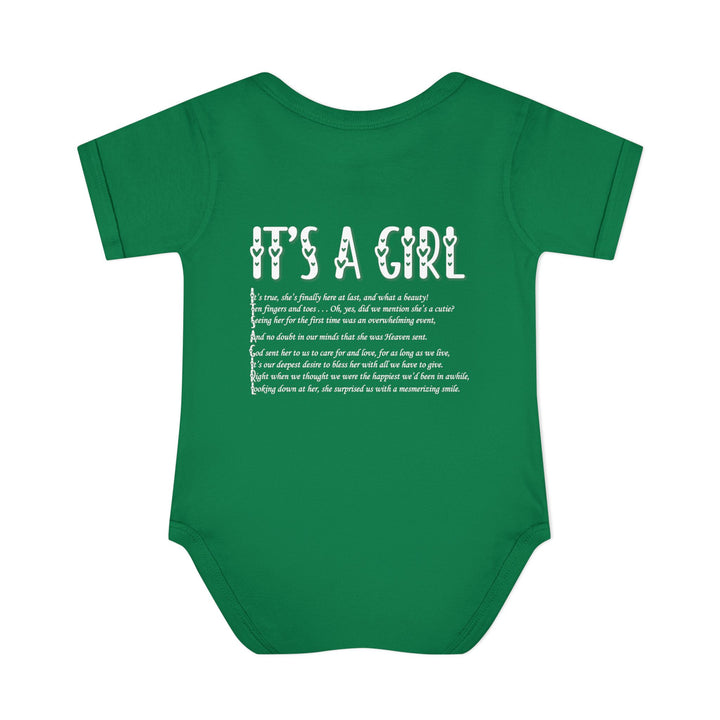 It's a Girl Acrostic Poem Baby Bodysuit - Ducky Design