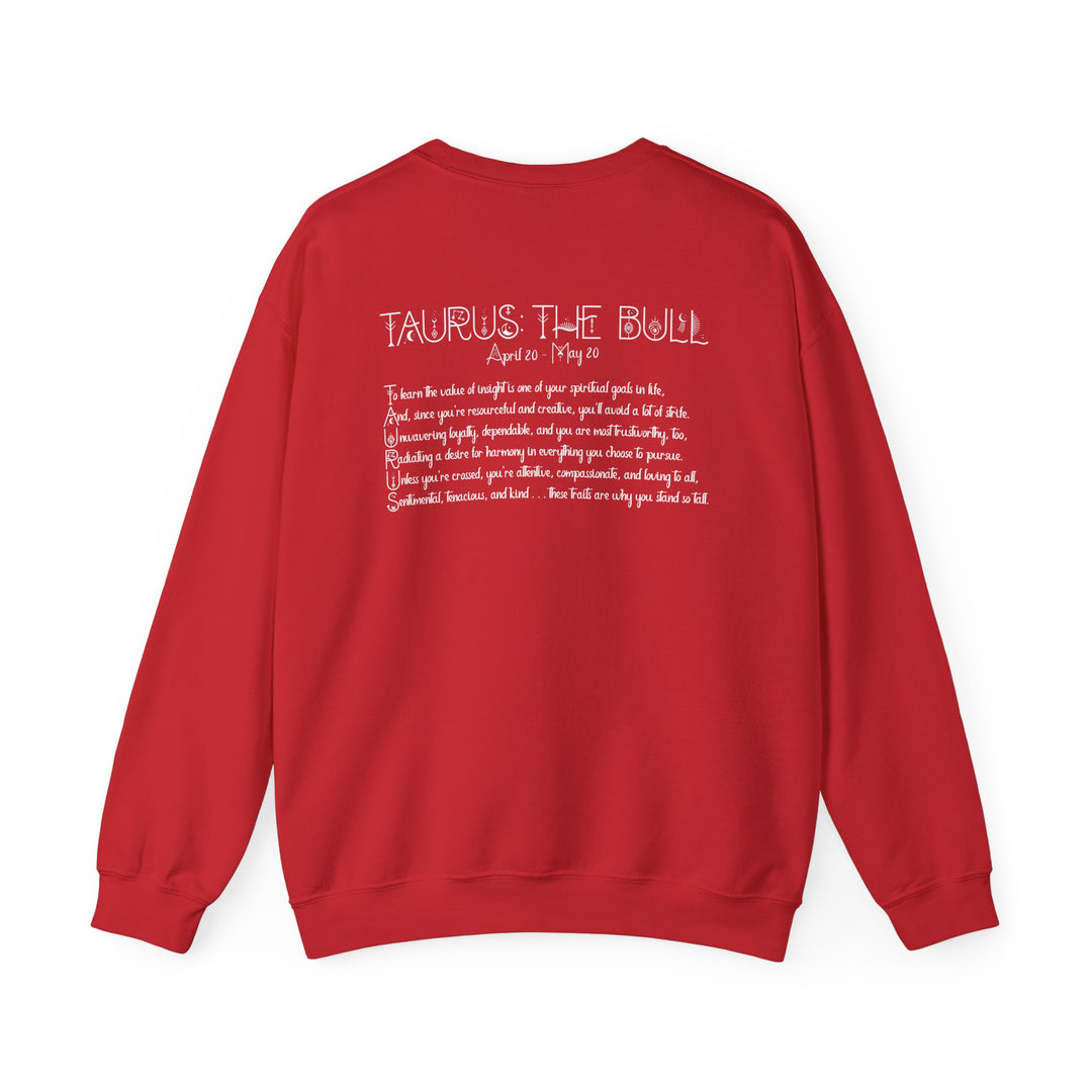 Taurus Acrostic Poem Astrology Sweatshirt - Unisex