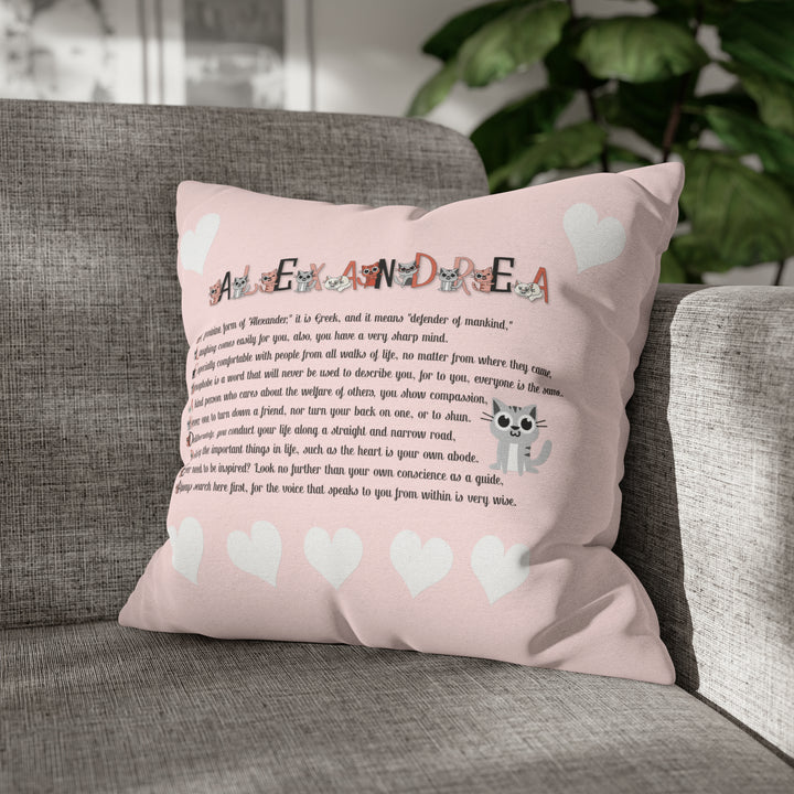 Namesakes Pillow Case Cover - Kitty Design