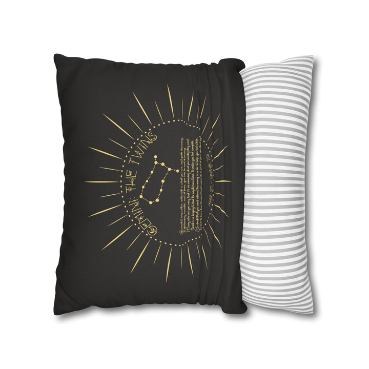 Gemini Acrostic Poem Pillow Cover