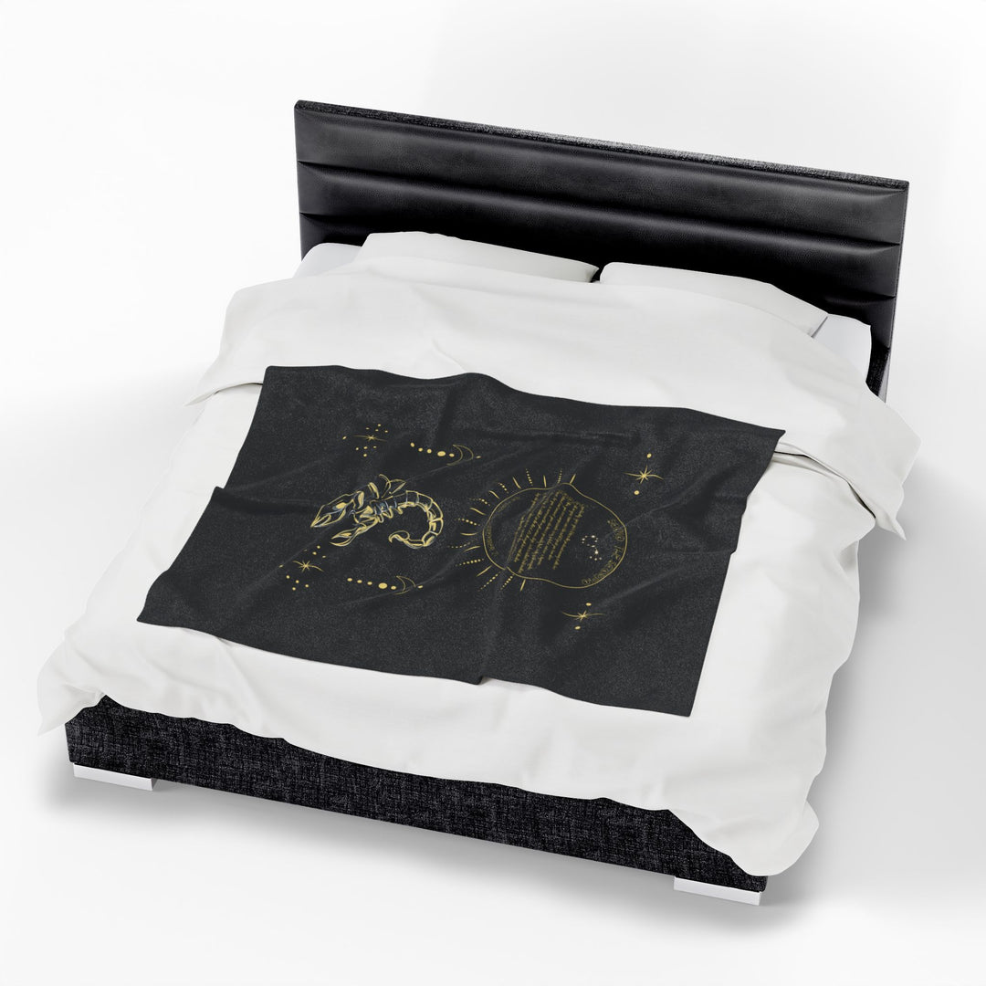 Scorpio Acrostic Poem Velveteen Blanket