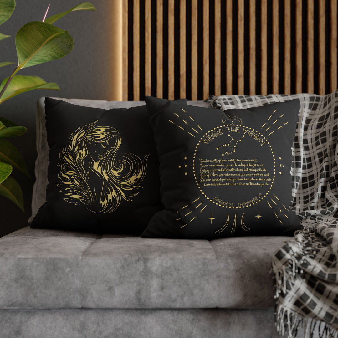 Virgo Acrostic Poem Pillow Cover