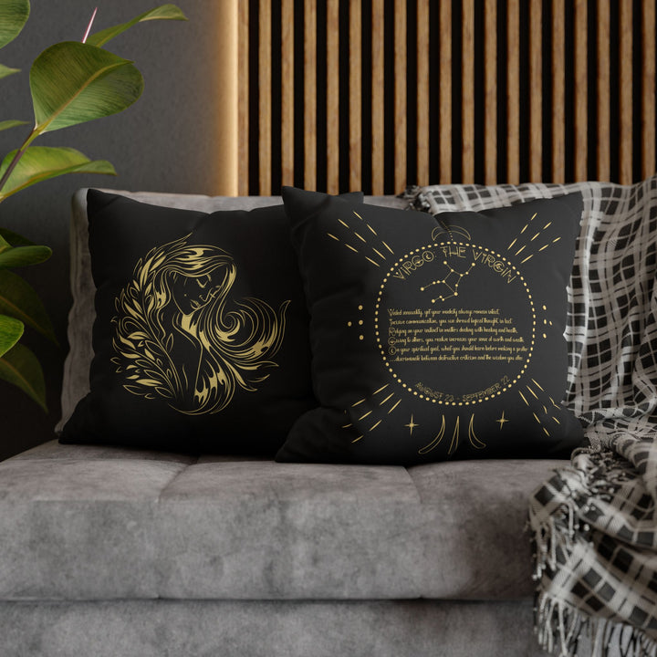 Virgo Acrostic Poem Pillow Cover