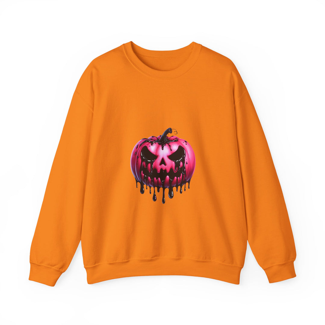 Happy Halloween Acrostic Poem Sweatshirt - Creepy Pink