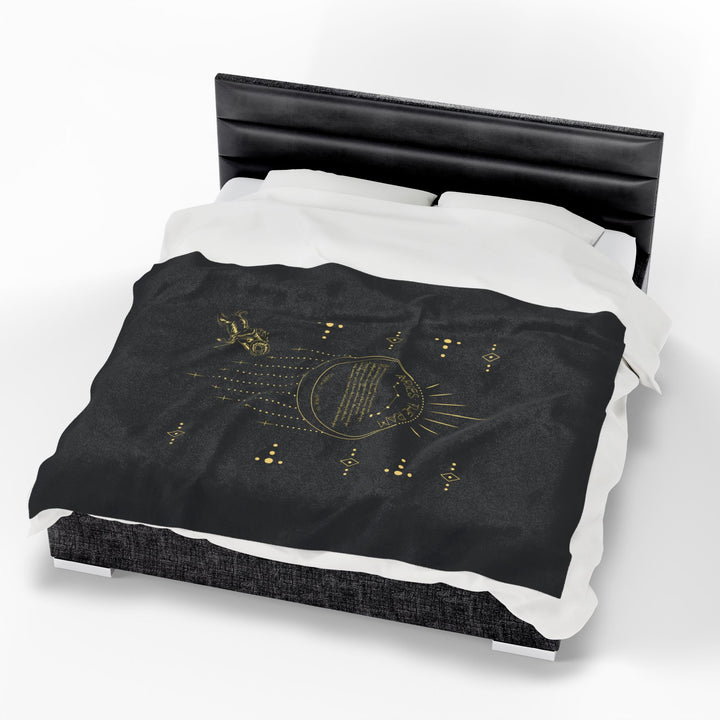 Aries Acrostic Poem Velveteen Plush Blanket