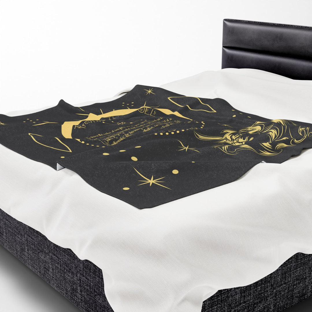 Taurus Acrostic Poem Velveteen Blanket