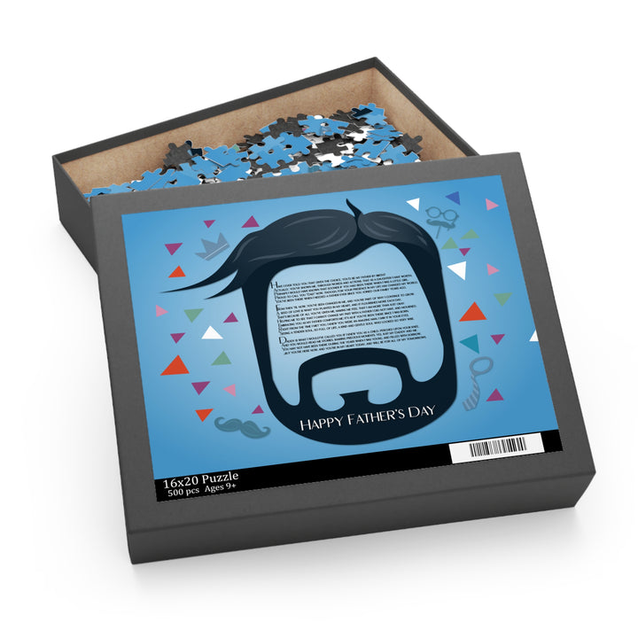Happy Father's Day Acrostic Poem Puzzle - for Step-father - Beard
