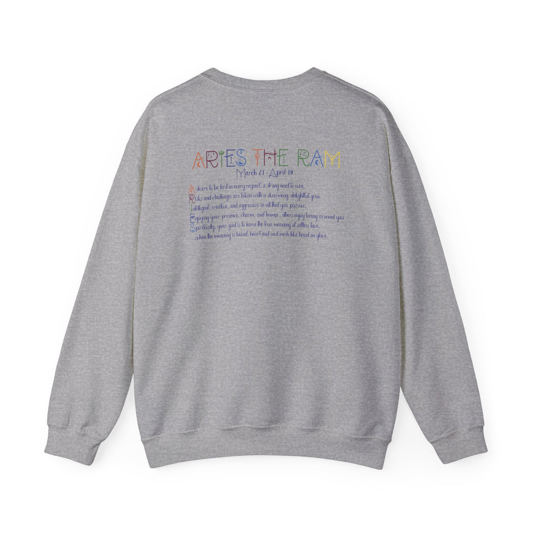 Aries Acrostic Poem Astrology Sweatshirt - Unisex