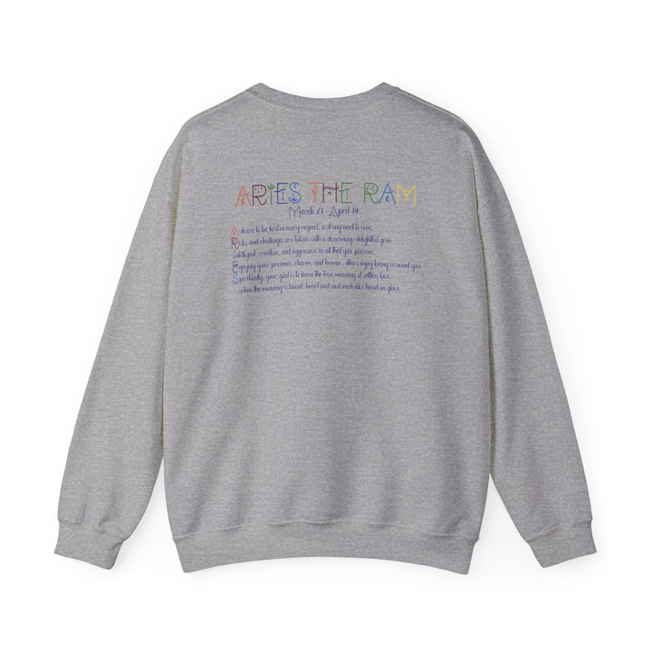 Aries Acrostic Poem Astrology Sweatshirt - Unisex