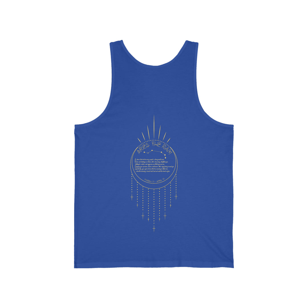 Written in the Stars Unisex Jersey Tank - Aries
