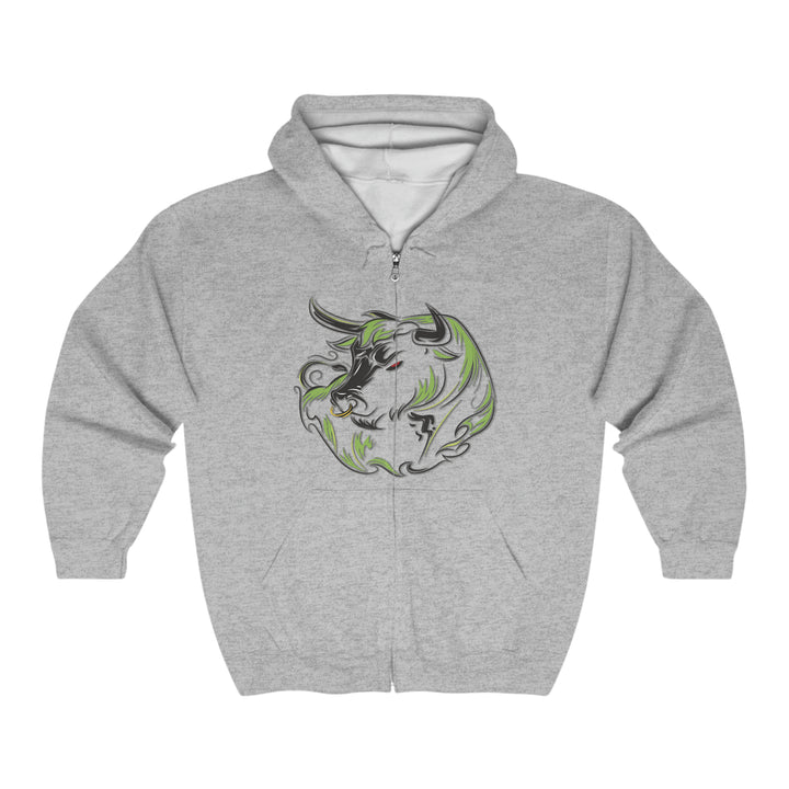 Written in the Stars Unisex Full Zip Hooded Sweatshirt - Taurus