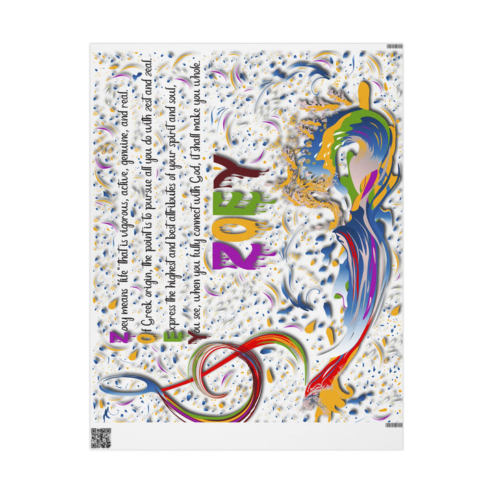Namesakes Acrostic Poem Chic Gift Wrapping Paper