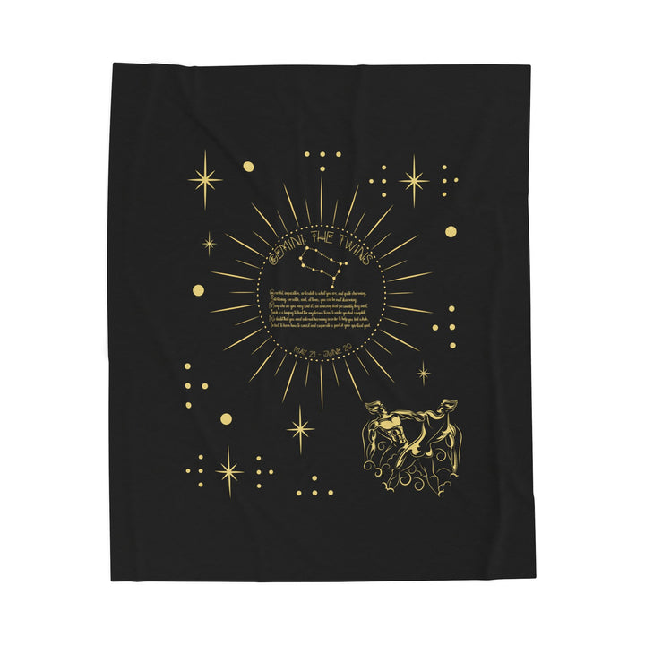 Gemini Acrostic Poem Velveteen Blanket