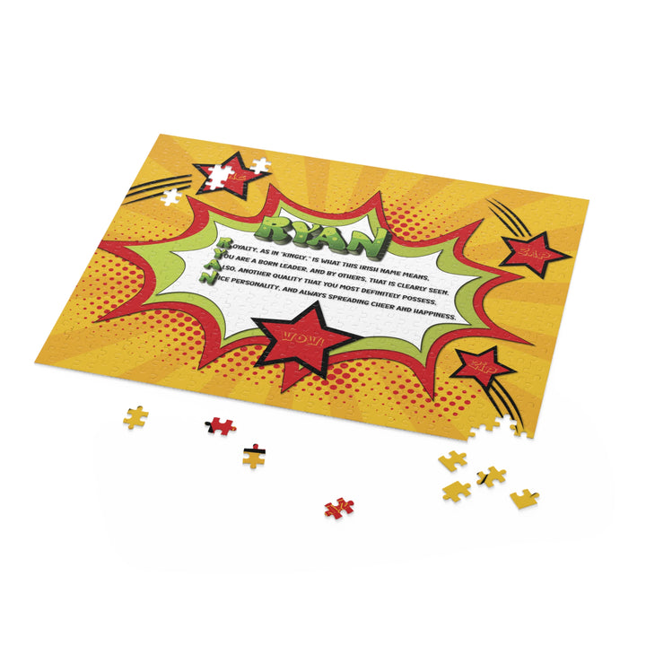 Namesakes Personalized Acrostic Name Poem Jigsaw Puzzle - Comic Style-Stars