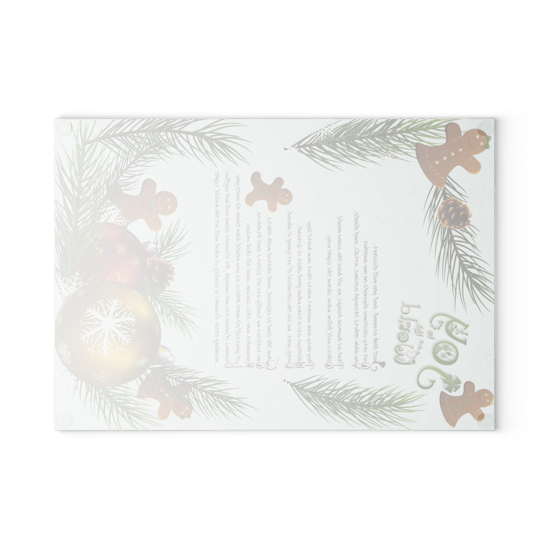 It's Just a Phrase Glass Cutting Board - "Joy to the World"