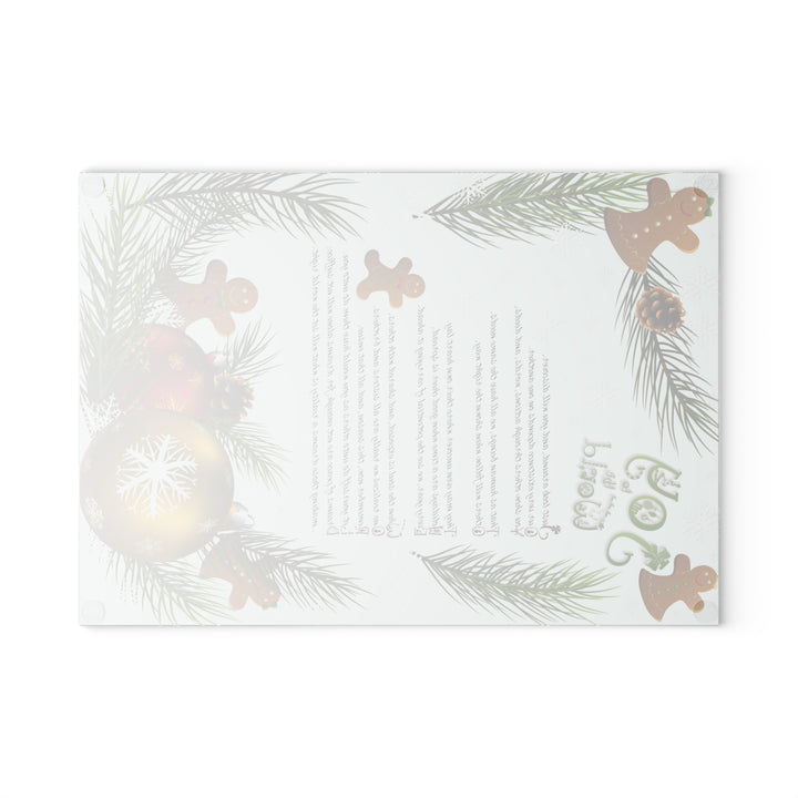It's Just a Phrase Glass Cutting Board - "Joy to the World"