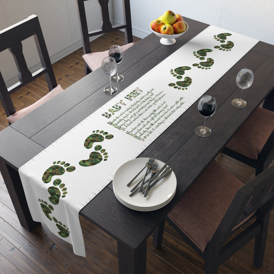 “Baby Feet” Table Runner - Camo