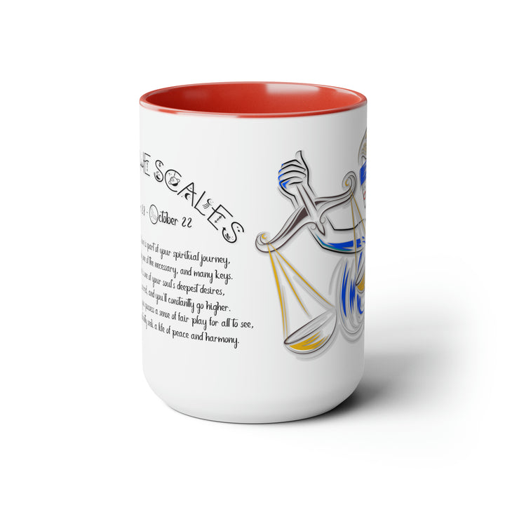 Written in the Stars Two-Tone Coffee Mugs - 15oz - Libra