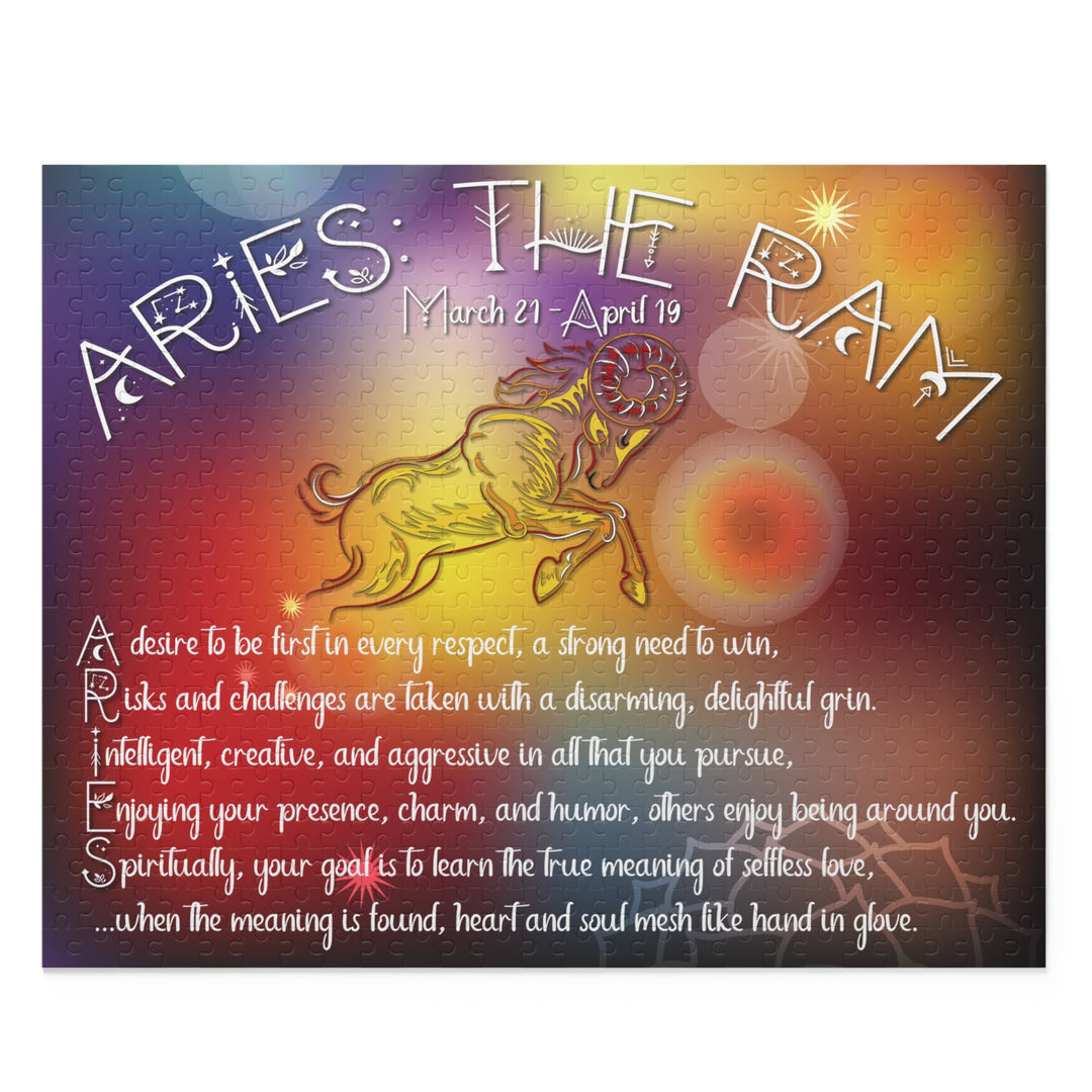 Aries Acrostic Poem Horoscope Puzzle - Beams