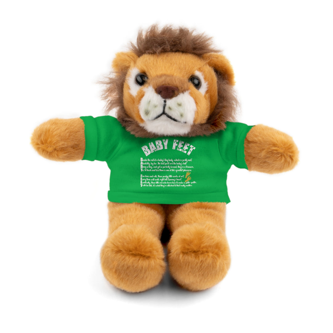 Baby Steps Stuffed Animals with Tee - Baby Feet - Gold Footprints