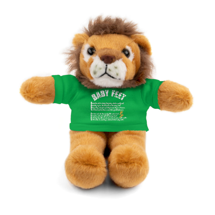 Baby Steps Stuffed Animals with Tee - Baby Feet - Gold Footprints