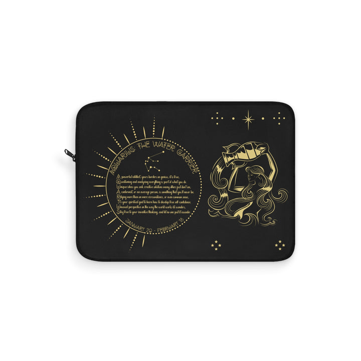 Aquarius Acrostic Poem Laptop Sleeve