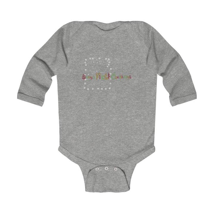 Baby’s First Christmas Acrostic Poem Infant Long Sleeve Bodysuit - Personalized
