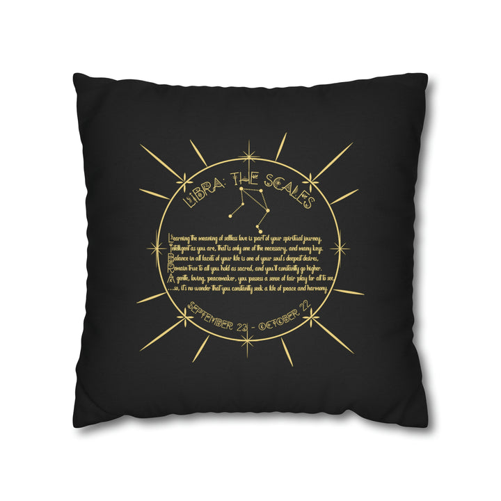 Written in the Stars Pillowcase/Cover Spelling Out "Libra"