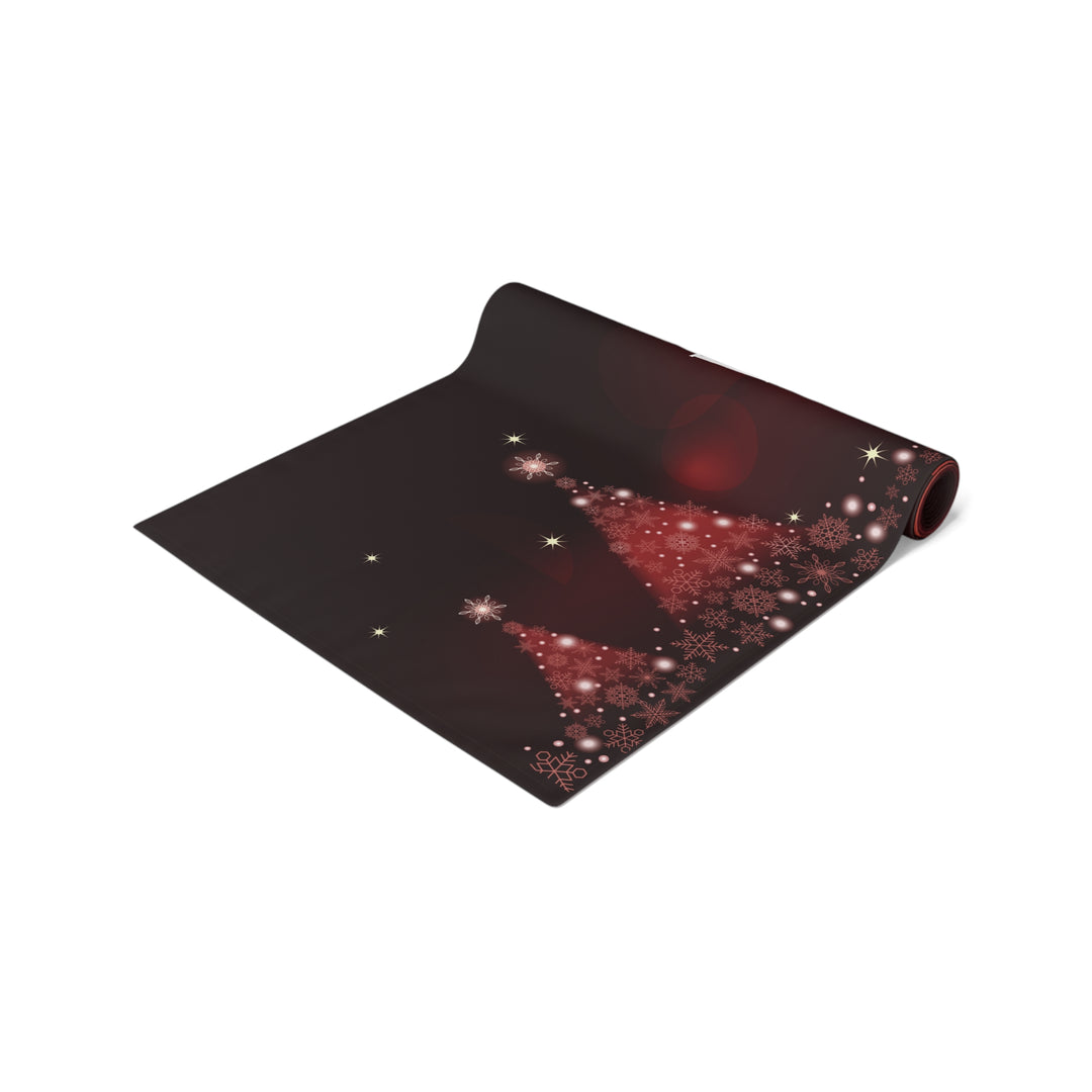 Happy Holidays Acrostic Poem Table Runner - Burgandy