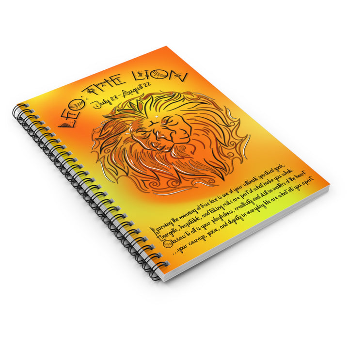Leo Acrostic Poem Spiral Notebook