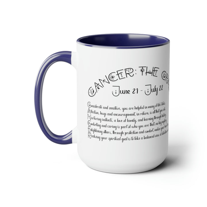 Written in the Stars Two-Tone Coffee Mugs - 15oz - Cancer